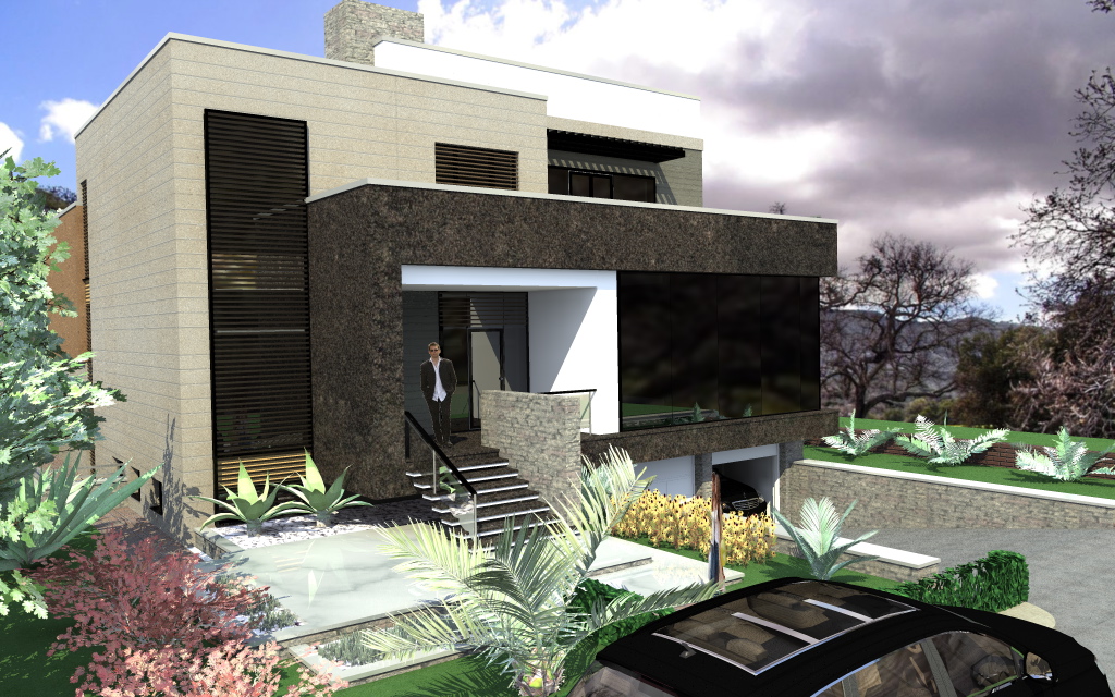 Proiect de casa cu subsol. casa moderna minimalista Casa IS06 Arhitect Anca Vasile